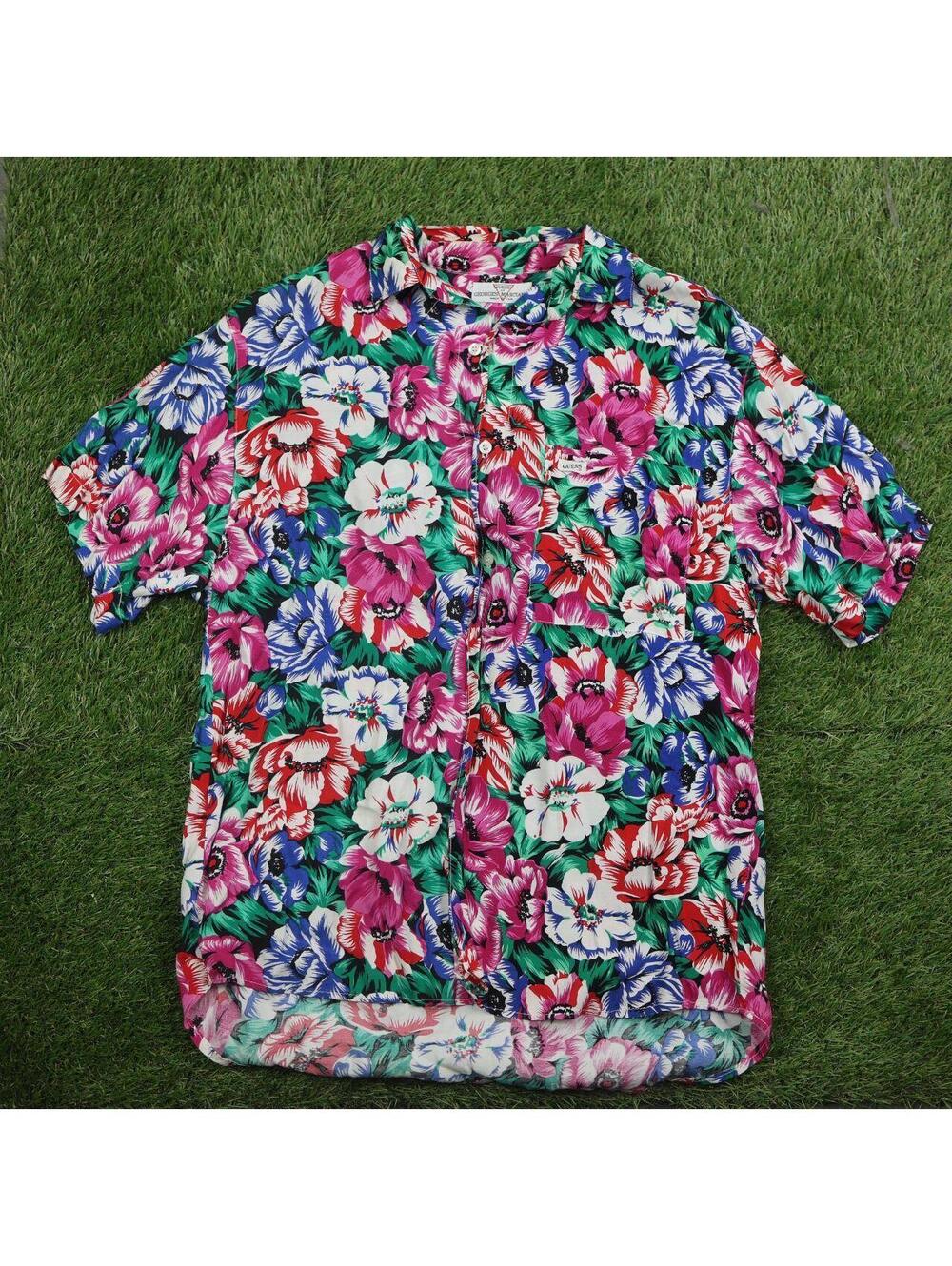 GUESS by Georges Marciano floral camp shirt.
